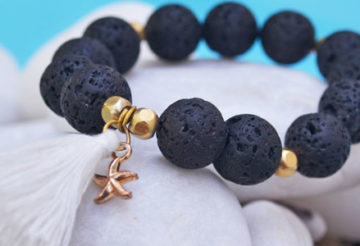 Bracelet en pierre de lave