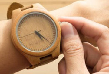 montre en bois